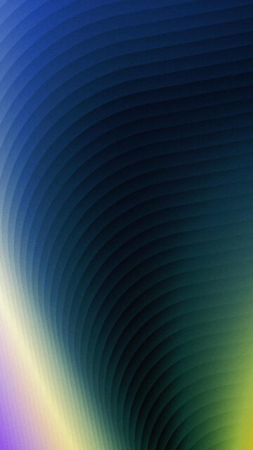 Abstract Gradient Flow with Blue and Green Curves Phone Wallpaper