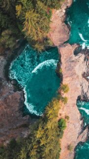 Breathtaking Coastal Arch Natural Bridge Ocean View Phone Wallpaper