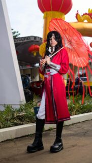 Hua Cheng Cosplay Red Umbrella Chinese Fantasy Art Wallpaper