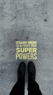 Daily Affirmation Stand Here To Activate Your Super Powers Aesthetic Wallpaper