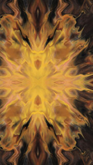 Golden Solar Plexus Chakra Mandala Energy Activation Wallpaper
