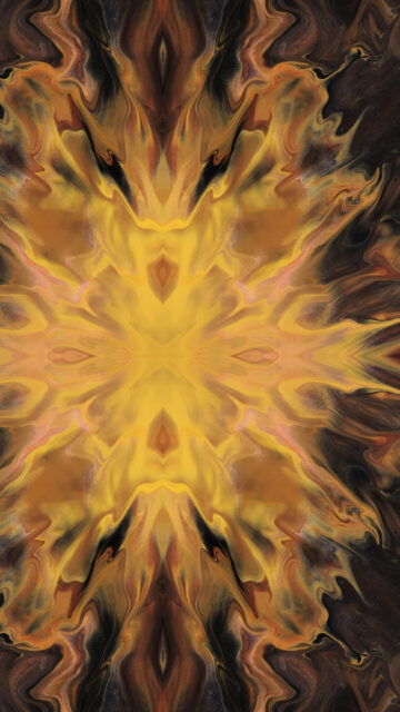 Golden Solar Plexus Chakra Mandala Energy Activation Wallpaper