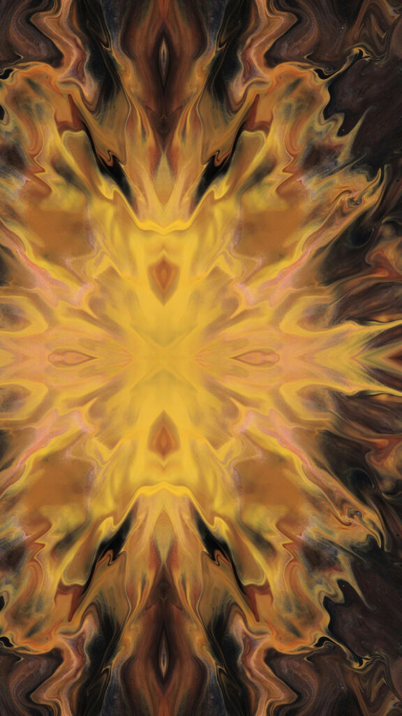 Golden Solar Plexus Chakra Mandala Energy Activation Wallpaper