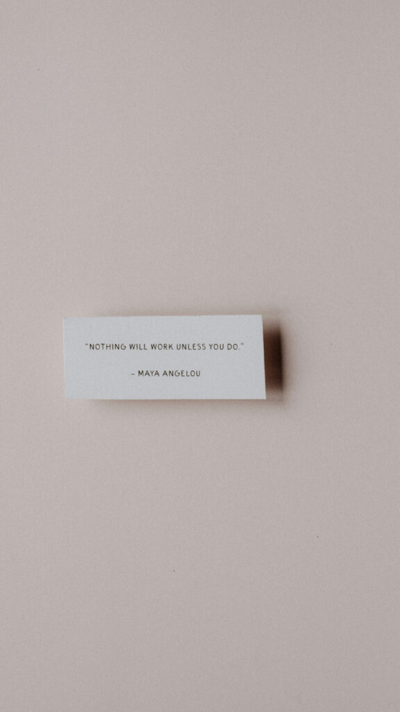 Maya Angelou Affirmation Quote for Daily Manifestation and Success Wallpaper