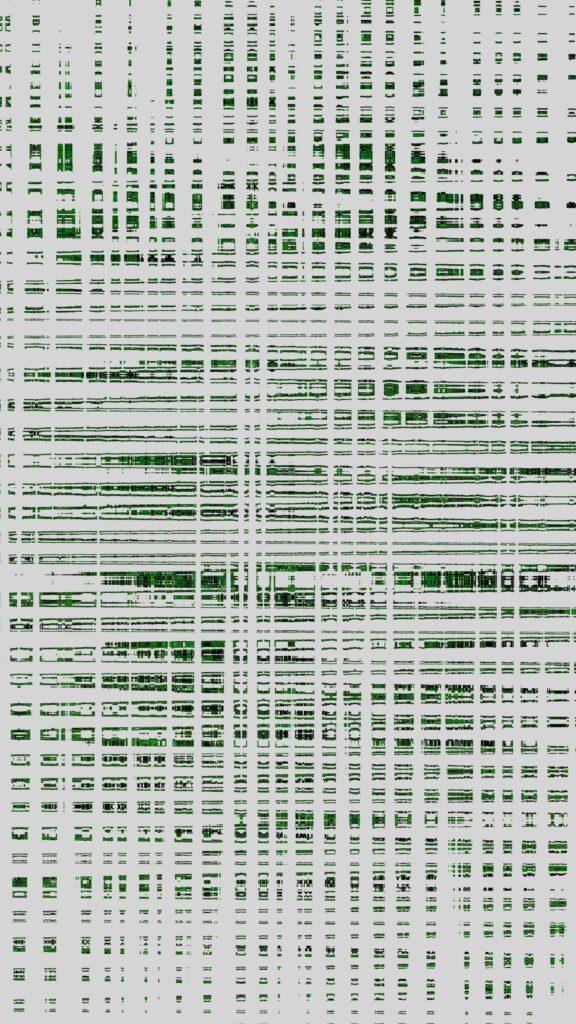Abstract Digital Green Glitch Data Stream Mobile Phone Wallpaper