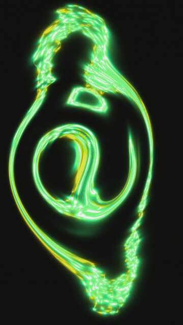 Neon Taurus Zodiac Sign Aesthetic Glowing Earth Energy Wallpaper