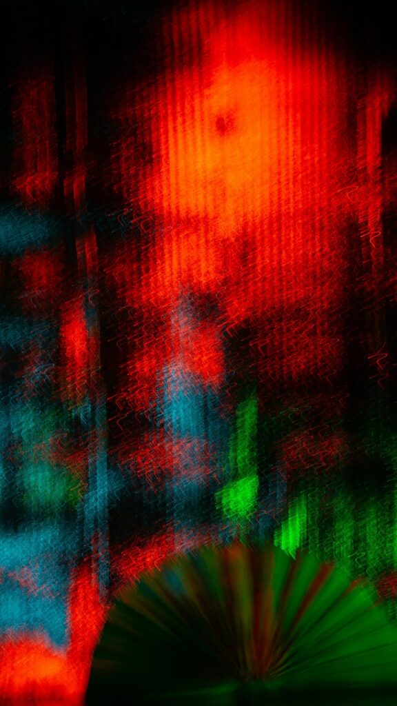 Abstract Neon Light Streaks and Vibrant Glow Mobile Wallpaper