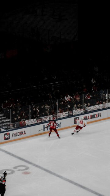 CSKA Moscow Ice Hockey Game Action Mobile Phone Wallpaper