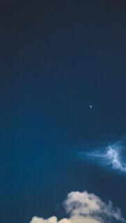Waning Moon Phase Celestial Magic Spiritual Energy Sky Wallpaper