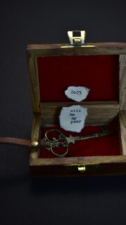 Vintage Key in Wooden Box 2023 Inspirational Mobile Wallpaper