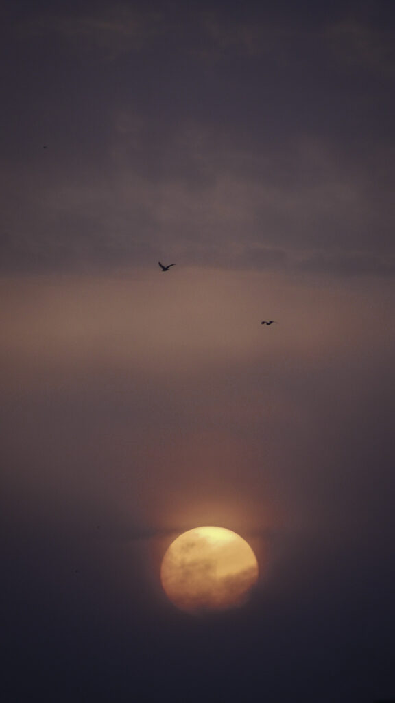 Ethereal Sunset Solar Energy and Manifestation Celestial Wallpaper