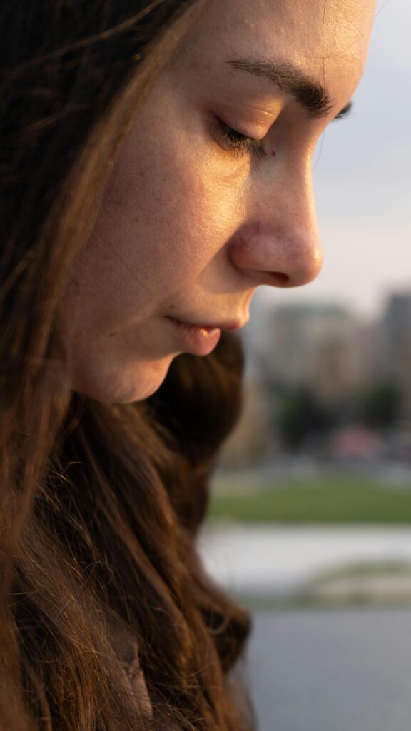 Stunning Side Profile Portrait Golden Hour Aesthetic Mobile Wallpaper