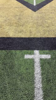 Minimalist Sports Field Turf Texture Close Up Phone Wallpaper