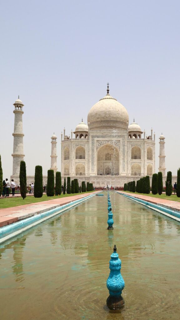 Iconic Taj Mahal India Monument Reflections High Resolution Wallpaper