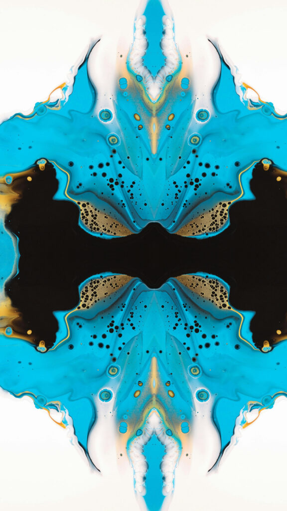 Cosmic Fluid Energy Mandala for Deep Spiritual Connection and Mindfulness Wallpaper