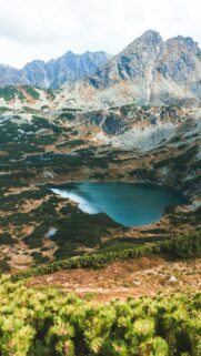 Breathtaking High Mountain Alpine Lake Nature Mobile Wallpaper