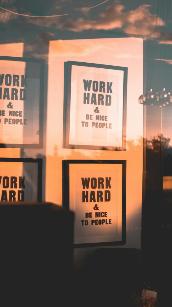Success Mindset Work Hard Be Nice Manifestation Aesthetic Wallpaper