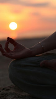 Zen Mindfulness and Solar Plexus Chakra Alignment Spiritual Wallpaper