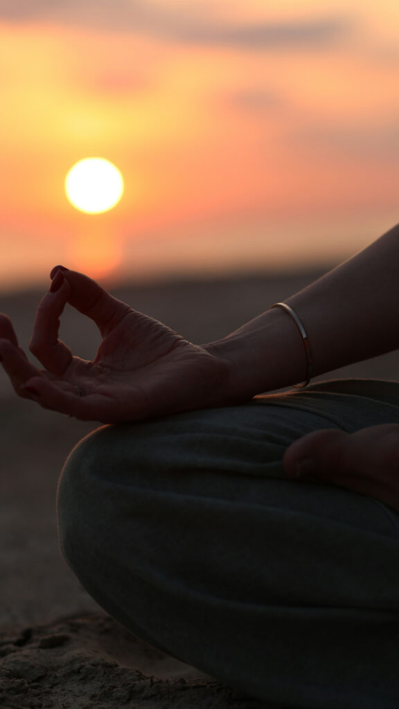 Zen Mindfulness and Solar Plexus Chakra Alignment Spiritual Wallpaper