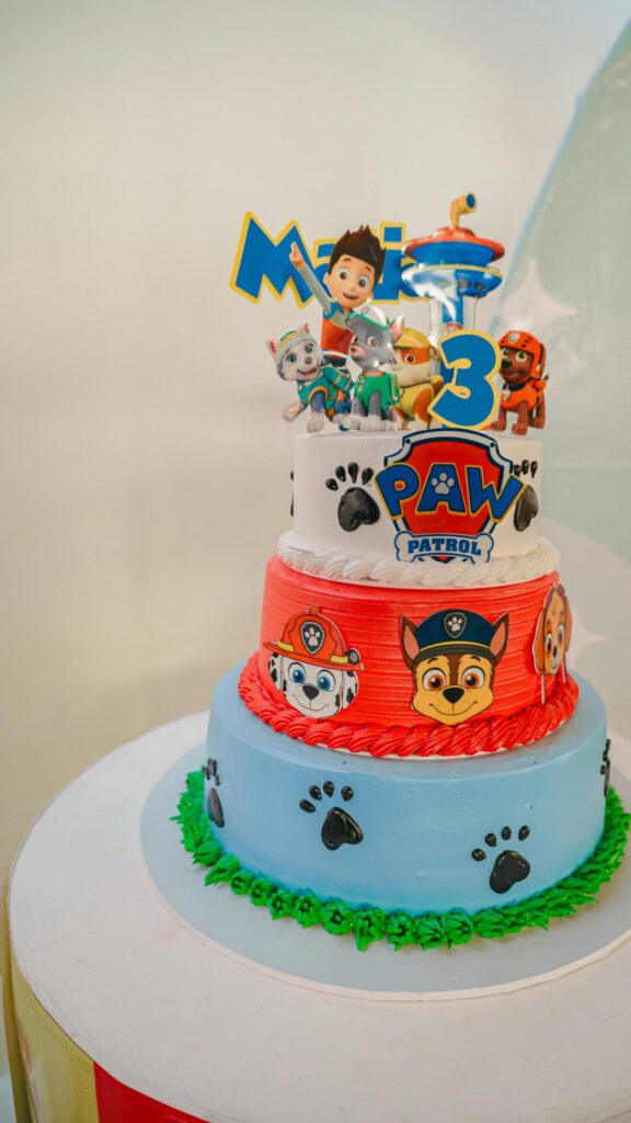 Fun Paw Patrol Birthday Party Cake 3rd Celebration Wallpaper