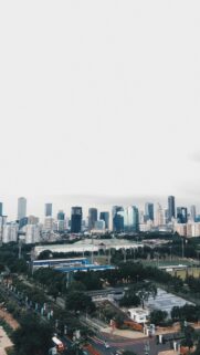 Urban Jakarta Skyline View Cityscape Mobile Wallpaper