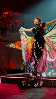 Enchanting Butterfly Queen Performance Stage Art Phone Wallpaper
