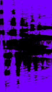 Abstract Purple Digital Glitch Art Phone Wallpaper