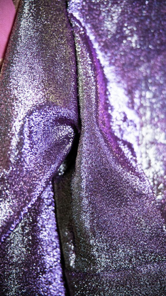 Stunning Deep Purple Metallic Fabric Texture Mobile Wallpaper