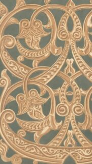 Elegant Vintage Victorian Scrollwork Floral Pattern Mobile Wallpaper