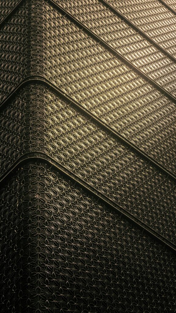 Abstract Geometric Golden Architectural Texture Phone Wallpaper