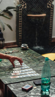 Mystical Tarot Reading and Energy Manifestation Aesthetic Wallpaper