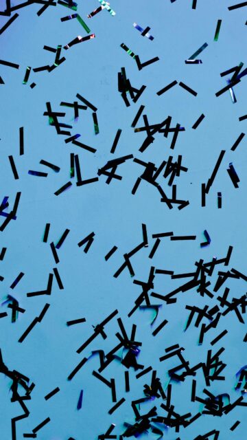 Minimalist Dark Blue Confetti Celebration Mobile Phone Wallpaper