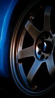 Close-up JDM Car Wheel Rim Macro Photography Premium Mobile Wallpaper
