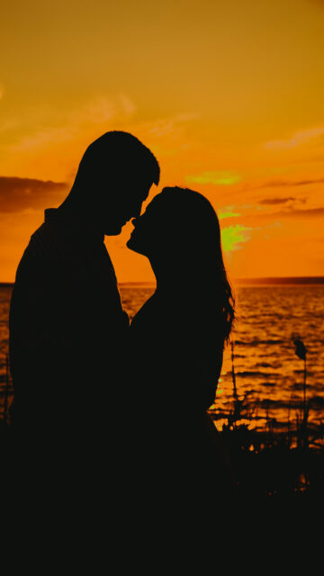 Romantic Sunset Manifestation and Love Law of Attraction Wallpaper