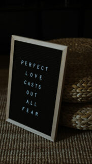 Perfect Love Casts Out All Fear Manifestation Quote Aesthetic Wallpaper