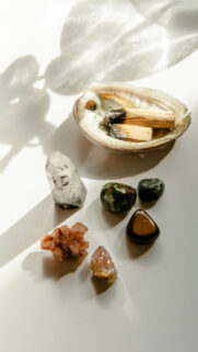 Abundance and Prosperity Crystal Grid Manifestation Vision Board Wallpaper