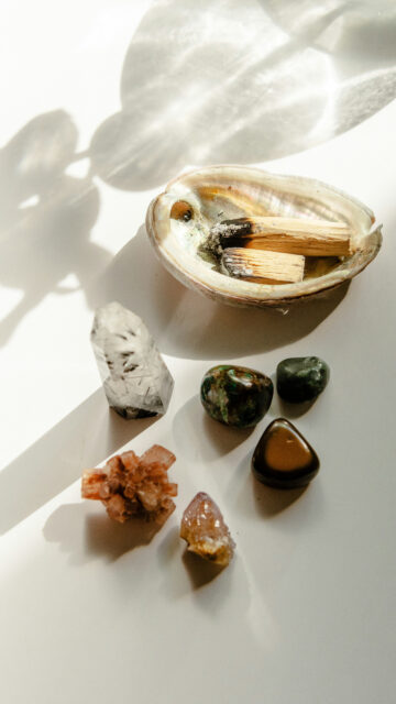 Abundance and Prosperity Crystal Grid Manifestation Vision Board Wallpaper
