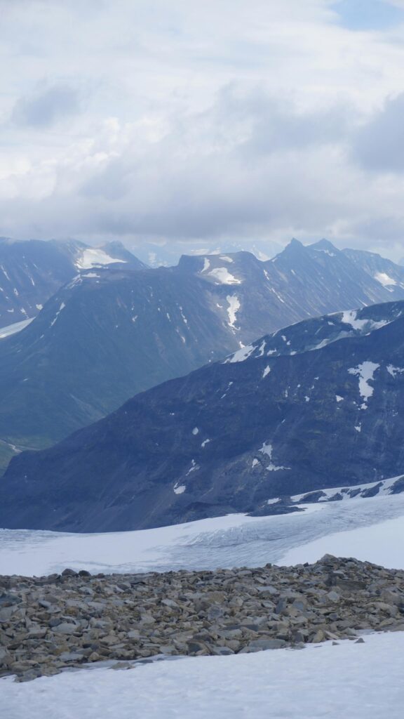 Breathtaking Arctic Mountain Landscape with Glaciers Phone Wallpaper