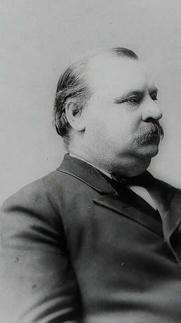 Vintage Portrait of Grover Cleveland Historical Figure Mobile Wallpaper