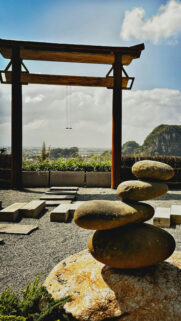 Zen Garden Stone Balance Spiritual Manifestation and Mindfulness Wallpaper