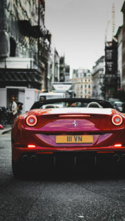 Red Ferrari Luxury Lifestyle Manifestation Inspiration Wallpaper