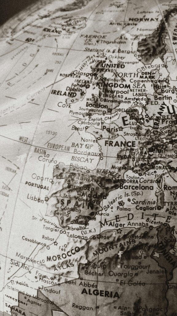 Vintage World Map Globe Close-up Photography Phone Wallpaper