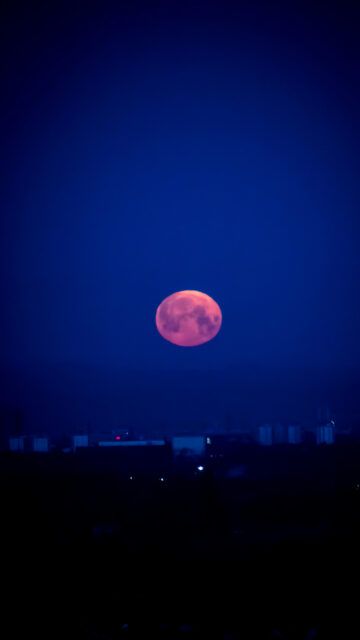 Mystical Pink Full Moon Celestial Energy Spiritual Night Wallpaper