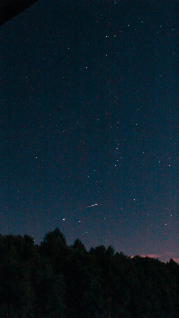 Stargazing Night Sky Meteor Wishing Energy Spiritual Mobile Wallpaper