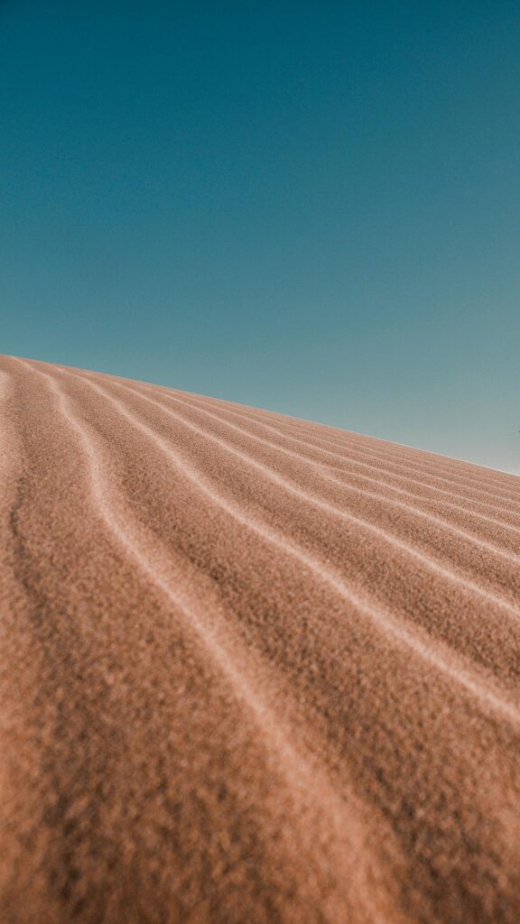 Minimalist Golden Sand Dune Desert Waves Phone Wallpaper