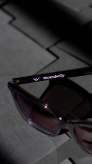 Elegant Vito and Willy Designer Sunglasses Macro Close-up Mobile Wallpaper