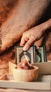 Sacred Quran Reflection Spiritual Energy and Mindfulness Wallpaper
