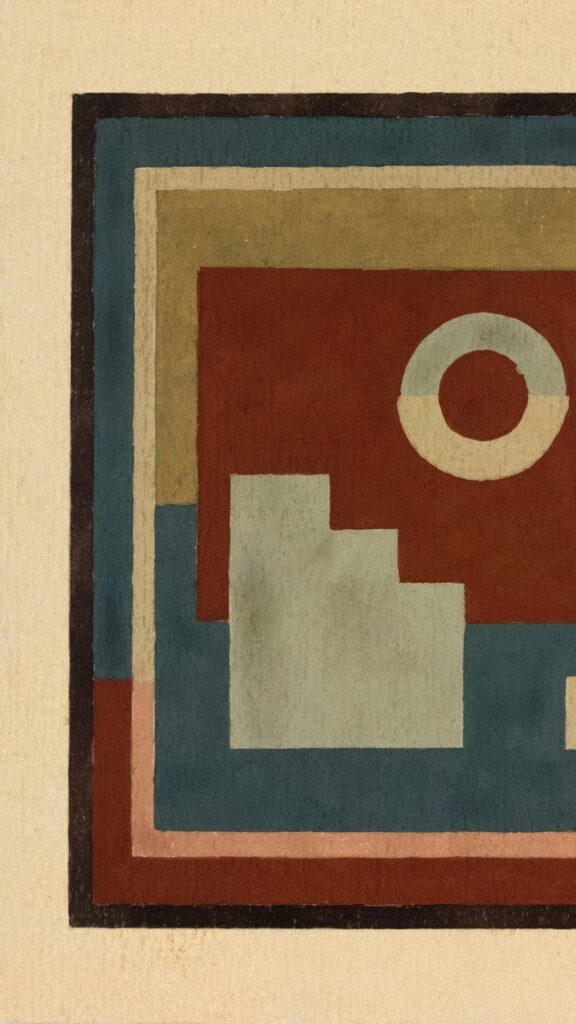 Minimalist Bauhaus Style Geometric Art Mobile Wallpaper