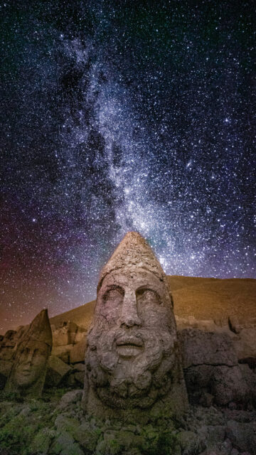 Nemrut Mountain Celestial Energy and Ancient Wisdom Manifestation Wallpaper