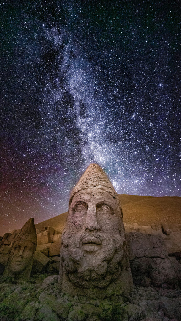 Nemrut Mountain Celestial Energy and Ancient Wisdom Manifestation Wallpaper